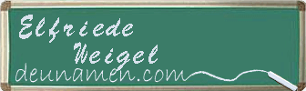 Elfriede Weigel Visitenkarte